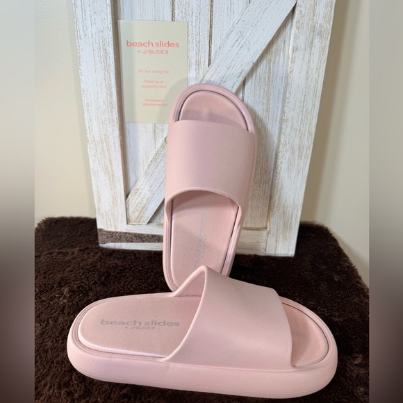 J SLIDES, SQUISH PALE PINK EVA SQUISHY COMFORT. Size 8 and 10 New in box - Picture 7 of 9